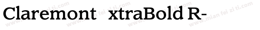 ClaremontExtraBold R字体转换